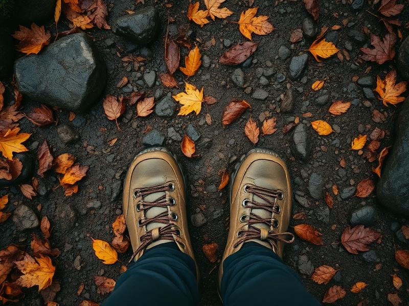 Hiking boots on rocky Appalachian Trail terrain near Alum Cave