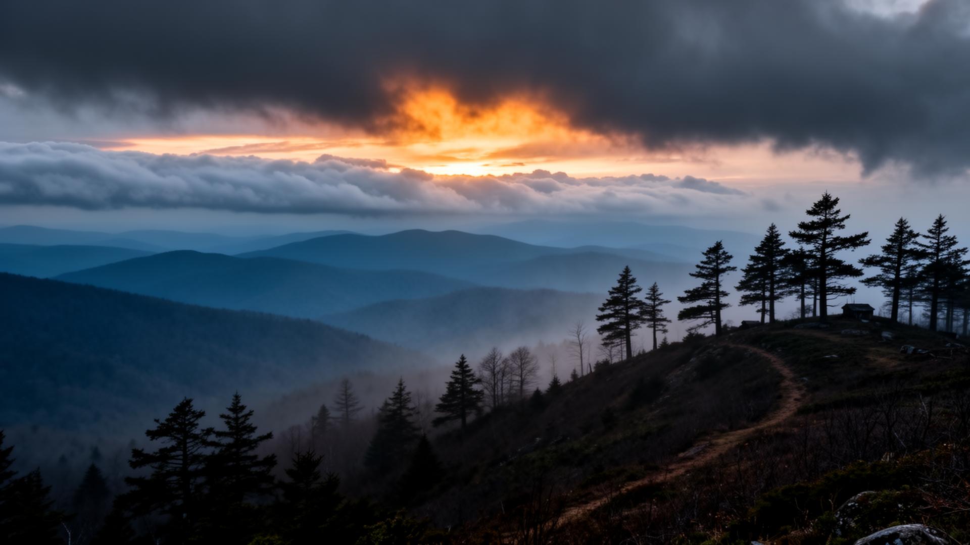 Chimney Tops Trail trail view